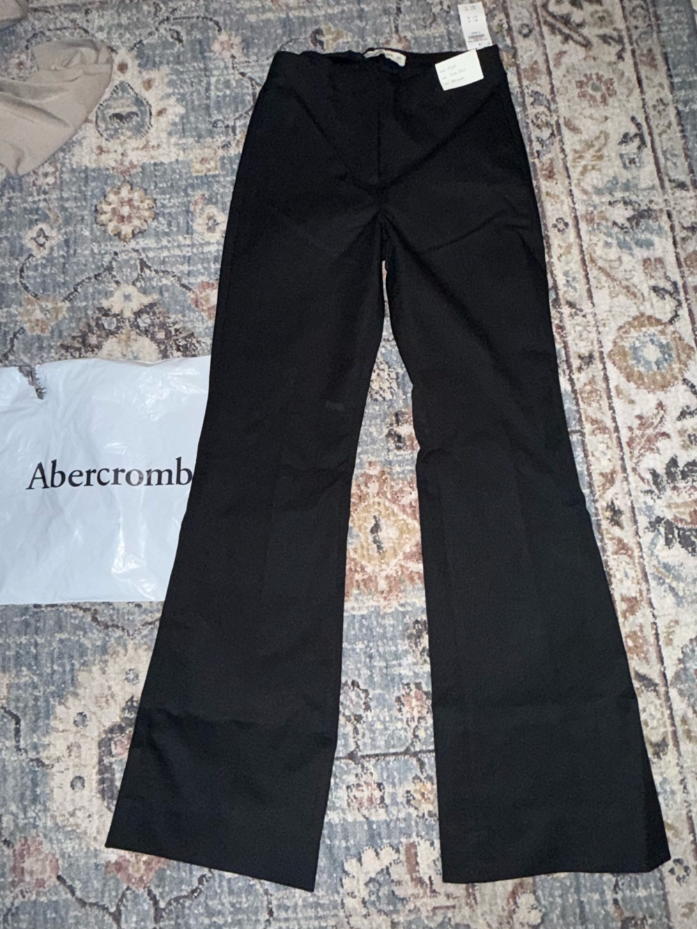 Abercrombie & Fitch Womanโs Black Petite slim bootcut Dress pants